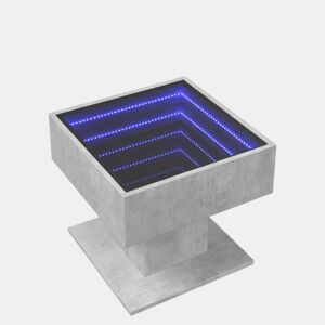 Mesa de Centro, Mesa baixa c LEDs 50x50x45 cm madeira processada