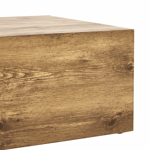 Mesa de centro retangular 90x50x30 cm - textura de madeira, MDF, por montar, pés antiderrapantes, estilo moderno de luxo - cor de madeira