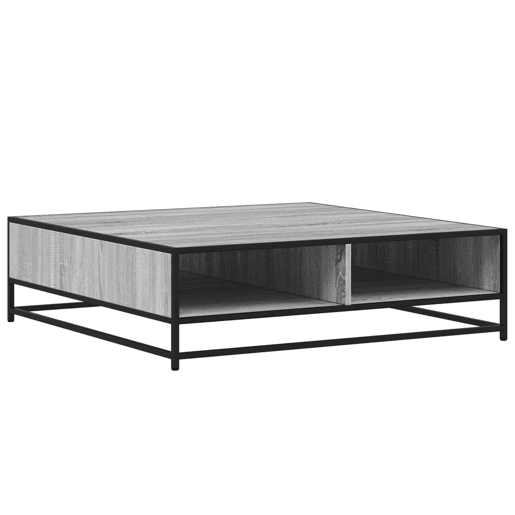 Mesa de Centro, Mesa baixa, derivados de madeira e metal cinzento sonoma