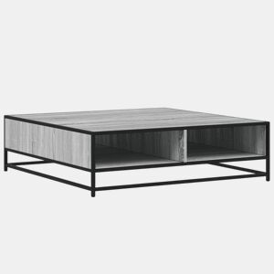 Mesa de Centro, Mesa baixa, derivados de madeira e metal cinzento sonoma