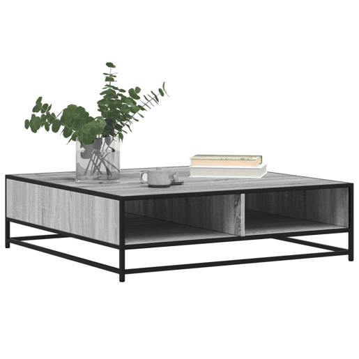 Mesa de Centro, Mesa baixa, derivados de madeira e metal cinzento sonoma