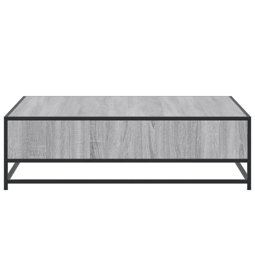 Mesa de Centro, Mesa baixa, derivados de madeira e metal cinzento sonoma