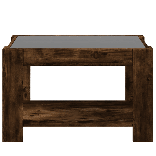 Mesa de Centro, Mesa baixa c LEDs 73x53x45 cm derivados de madeira