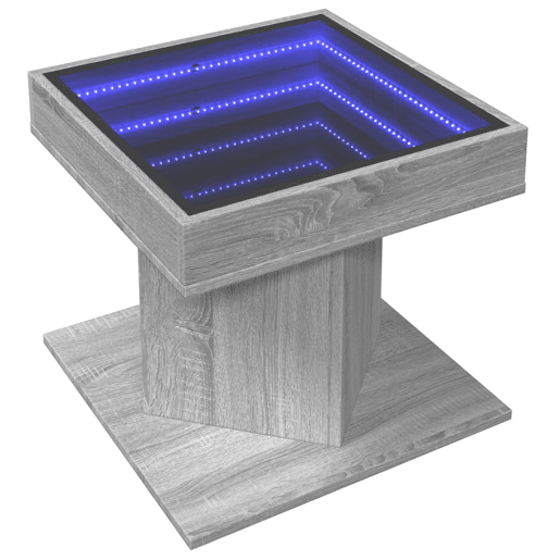 Mesa de Centro, Mesa baixa c LEDs 50x50x45 madeira processada Mesa de Centro, Mesa baixa c LEDs 50x50x45 madeira processada