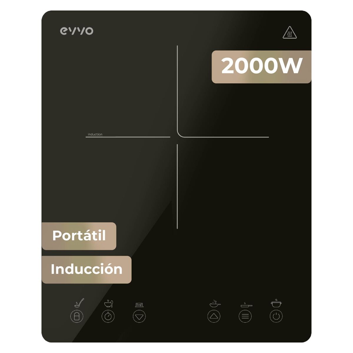 Placa de inducción portátil EVVO V26 Trip