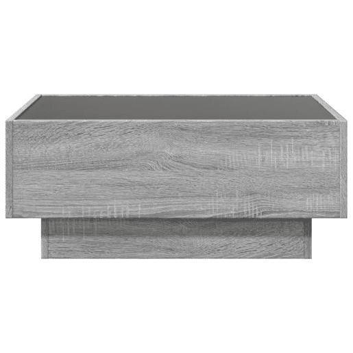 Mesa de Centro, Mesa baixa c LEDs 70x50x30 cm derivados de madeira