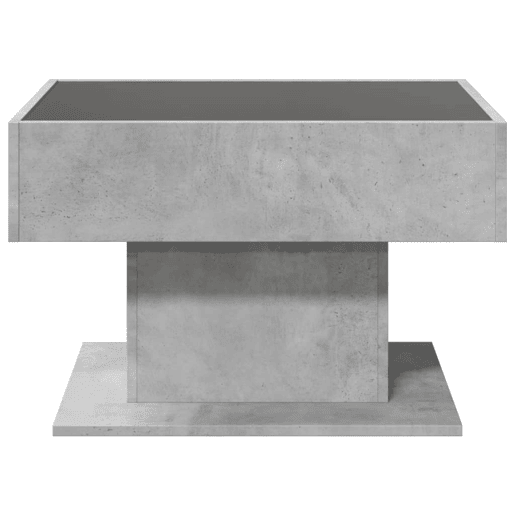 Mesa de Centro, Mesa baixa c LEDs 70x50x45 cm derivados de madeira