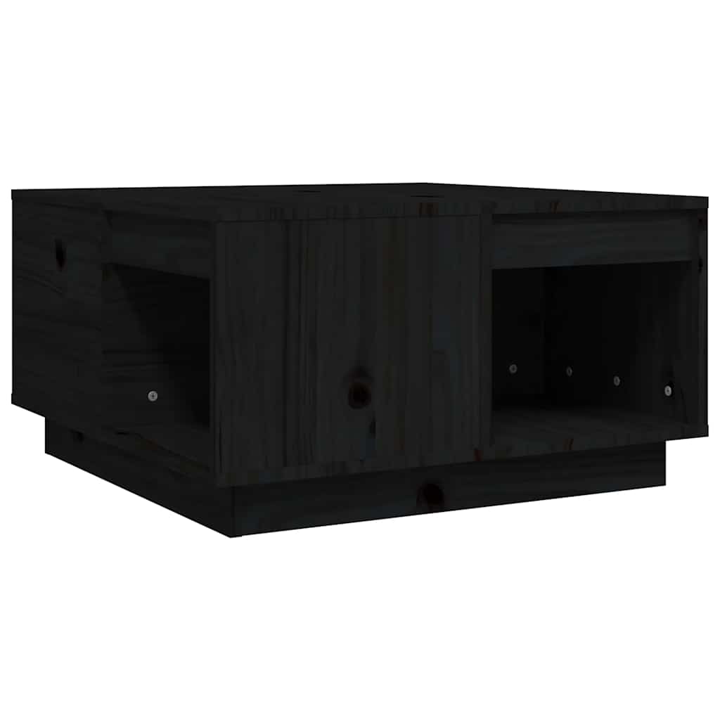mesa de cafe - mesa de centro de madera maciza de pino negro 60x61x325 cm