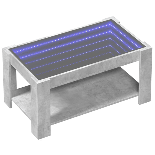 Mesa de Centro, Mesa baixa c LEDs 93x53x45 derivados de madeira