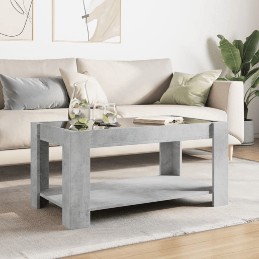 Mesa de Centro, Mesa baixa c LEDs 93x53x45 derivados de madeira