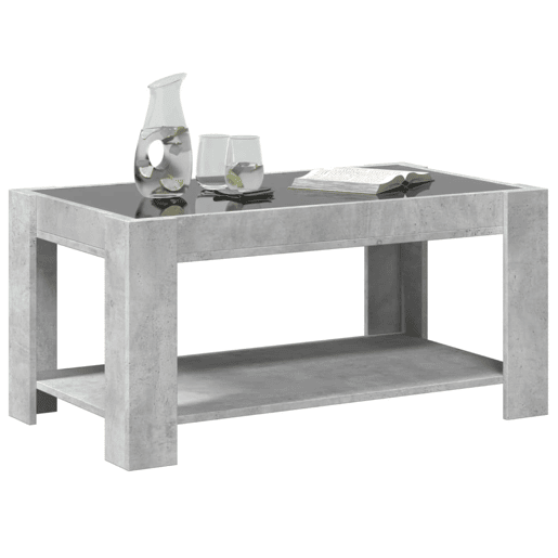 Mesa de Centro, Mesa baixa c LEDs 93x53x45 derivados de madeira