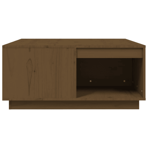 Mesa de Centro, Mesa baixa, 80x81x36,5 cm madeira pinho maciça castanho mel