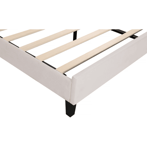Cama de veludo Manon - Bege - 160 x 200 cm
