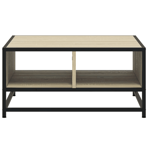 Mesa de Centro, Mesa baixa, derivados de madeira e metal carvalho sonoma
