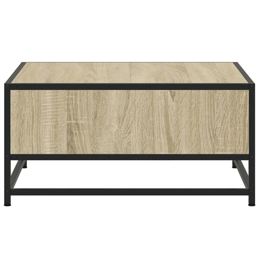 Mesa de Centro, Mesa baixa, derivados de madeira e metal carvalho sonoma