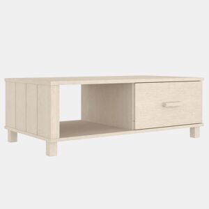 Mesa de Centro, Mesa baixa, 100x55x35 cm pinho maciço castanho-mel