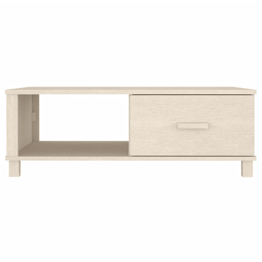Mesa de Centro, Mesa baixa, 100x55x35 cm pinho maciço castanho-mel