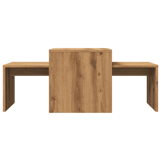 Mesa de Centro, Mesa baixa, 100x48x40 cm deriv. madeira carvalho artisiano