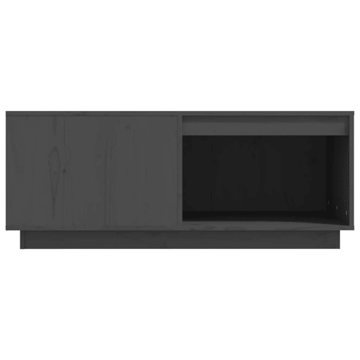 Mesa de Centro, Mesa baixa, 100x101x40,5 cm madeira de pinho maciça cinzento