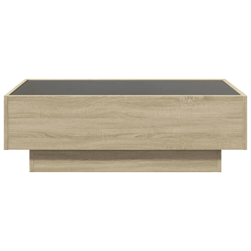 Mesa de Centro, Mesa baixa c LEDs 90x50x30 cm derivados de madeira