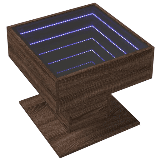 Mesa de Centro, Mesa baixa c LEDs 50x50x45 madeira processada Mesa de Centro, Mesa baixa c LEDs 50x50x45 madeira processada