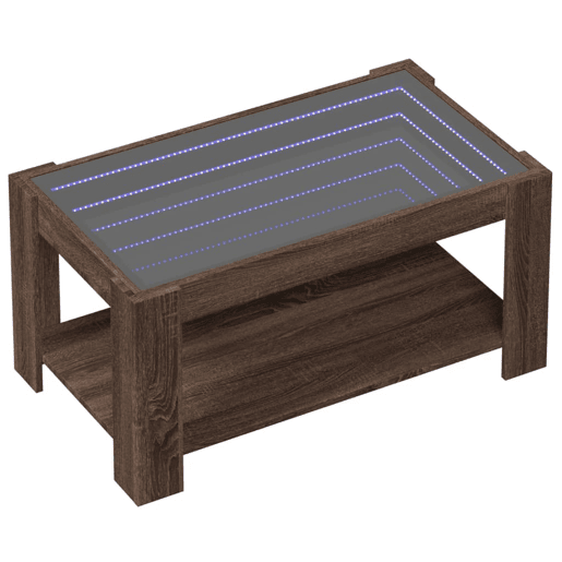 Mesa de Centro, Mesa baixa c LEDs 93x53x45 cm madeira processada Mesa de Centro, Mesa baixa c LEDs 93x53x45 cm madeira processada