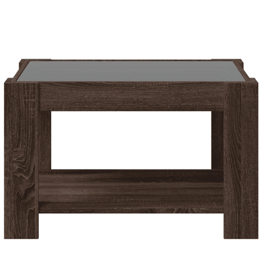Mesa de Centro, Mesa baixa c LEDs 73x53x45 cm derivados de madeira