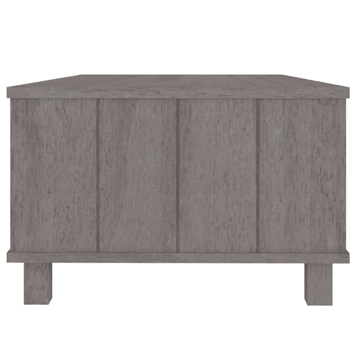 Mesa de Centro, Mesa baixa, 100x55x35 cm pinho maciço cinza-claro