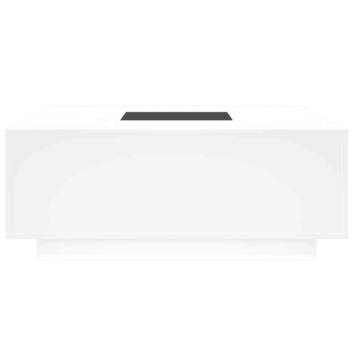 Mesa de Centro, Mesa baixa, luzes LED Infinity 100x100x40 cm branco