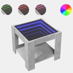 Mesa de Centro, Mesa baixa c LEDs 53x53x45 derivados de madeira