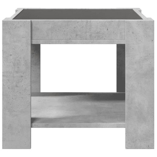 Mesa de Centro, Mesa baixa c LEDs 53x53x45 derivados de madeira