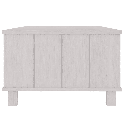 Mesa de Centro, Mesa baixa, 100x55x35 cm pinho maciço branco