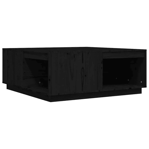 Mesa de Centro, Mesa baixa, 100x101x40,5 cm madeira de pinho maciça preto