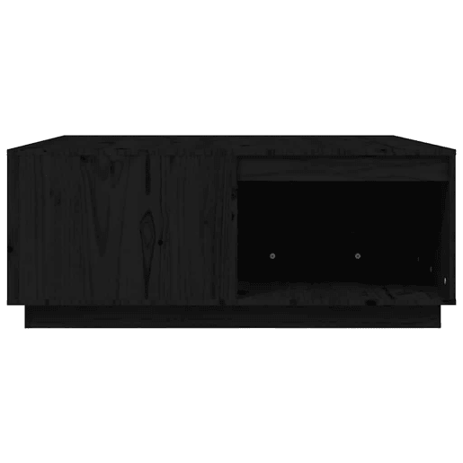 Mesa de Centro, Mesa baixa, 100x101x40,5 cm madeira de pinho maciça preto