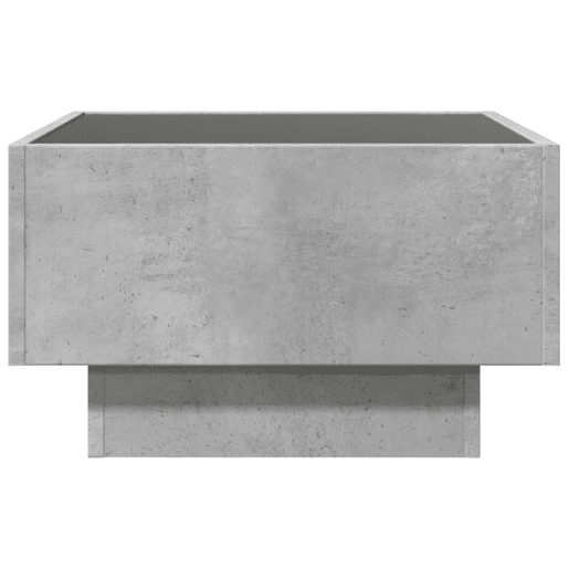 Mesa de Centro, Mesa baixa c LEDs 50x50x30 cm derivados de madeira