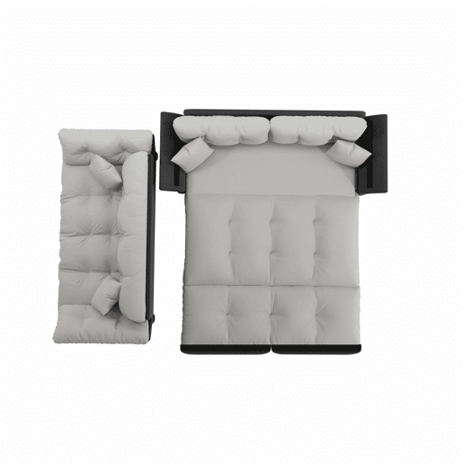 Sofá-cama extensível de 190 cm (Queen Size) u2013 3 em 1 com estofo capitoné e 2 almofadas, sofá-cama multifuncional em veludo para 2 pessoas u2013 cinzento claro Sofá-cama extensível de 190 cm (Queen Size) u2013 3 em 1 com estofo capitoné e 2 almofadas, sofá-cama multifuncional em veludo para 2 pessoas u2013 cinzento claro