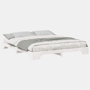 Estrutura De Cama De Casal Simple King Size - Branco 200 x 220 cm