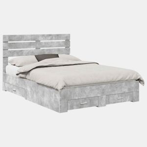 Estrutura da Cama de casal moderno para adultos com gaveta com cabeceira Madeira processada