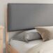 Estructura de cama matrimonial 205x205 Estructura de cama matrimonial 205x205 Blanco/ Gris Claro