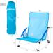 Aktive Beach Silla de playa plegable con bolsillo lateral Aktive Beach Silla de playa plegable con bolsillo lateral Azul