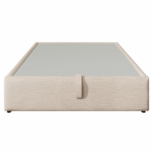 Cama de casal estofada 160x200 - com arrumação, USB-C, base completa, sem cabeceira - begenatural