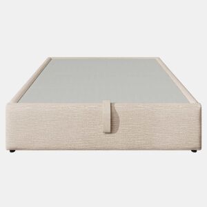 Cama de casal estofada 160x200 - com arrumação, USB-C, base completa, sem cabeceira - begenatural