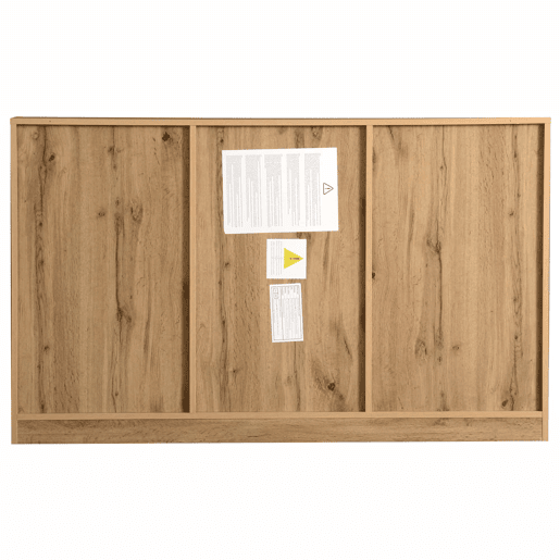 Aparador com 3 portas e 3 gavetas - aglomerado de partÃculas - Natural Aparador com 3 portas e 3 gavetas - aglomerado de partÃculas - Natural