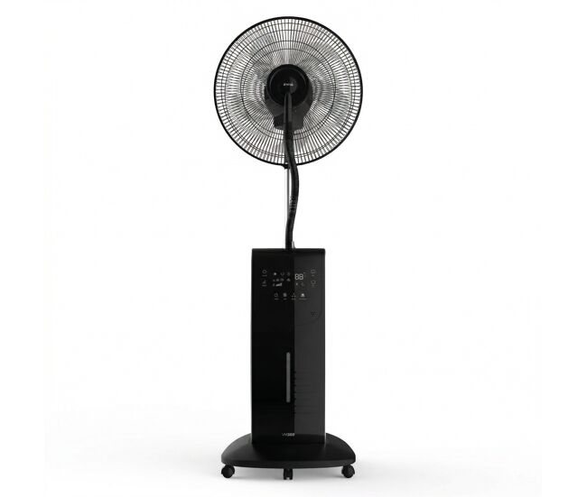Ventilador nebulizador evvo con agua, 90w, 3 velocidades, mando a distancia, antimosquitos