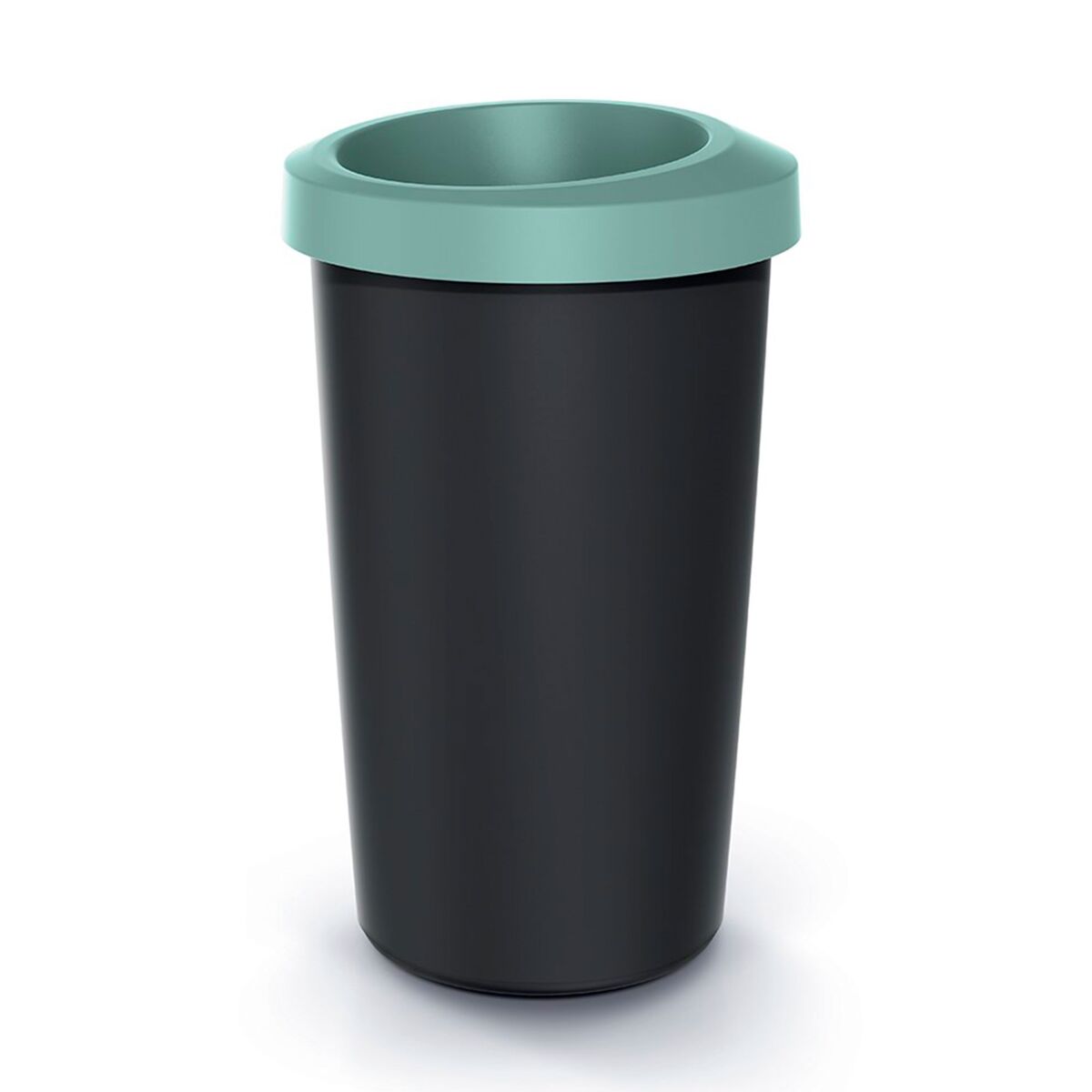 Cubo de reciclaje KEDEN en plástico con práctica tapa