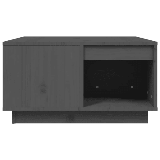 Mesa de Centro, Mesa baixa, 60x61x32,5 cm madeira de pinho maciça cinzento
