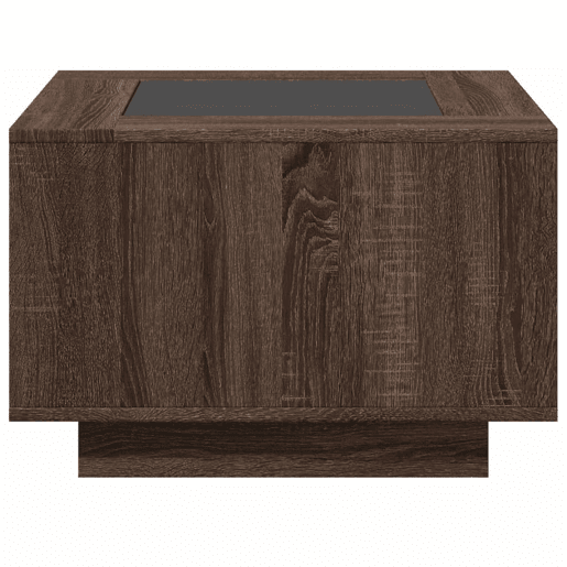 Mesa de Centro, Mesa baixa c LEDs 60x60x40 cm derivados de madeira