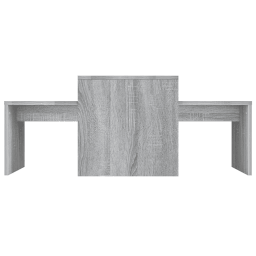 Conjunto de 2 Mesas de Centro - Mesas baixas 100x48x40cm derivad. madeira cinza sonoma