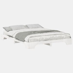 Estrutura De Cama De Casal Simple - Branco 160 x 210 cm