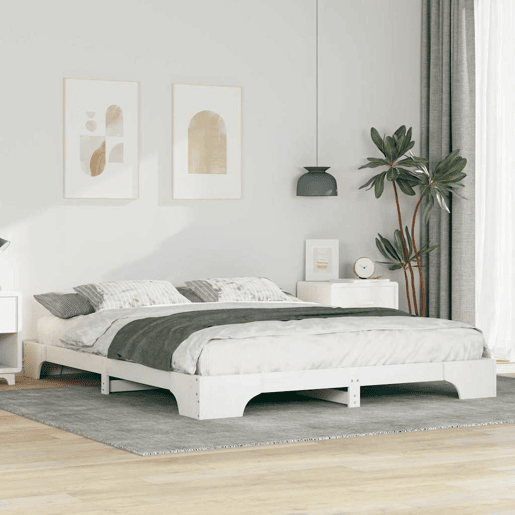 Estrutura De Cama De Casal Simple - Branco 160 x 210 cm